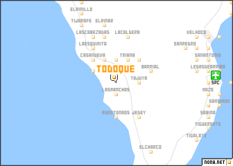 map of Todoque