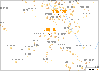 map of Todorići