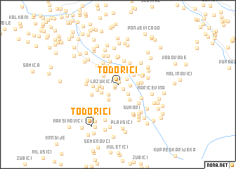 map of Todorići