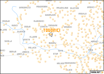 map of Todorići