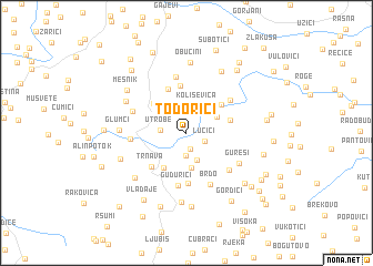 map of Todorići