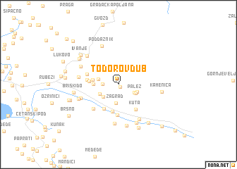 map of Todorov Dub