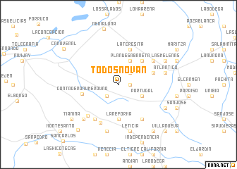 map of Todosnován