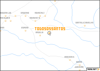 map of Todos-os-Santos