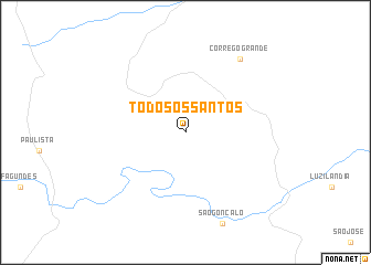 map of Todos os Santos