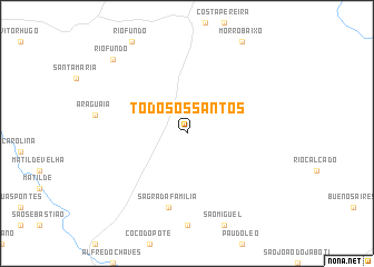 map of Todos os Santos