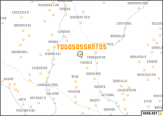 map of Todos os Santos