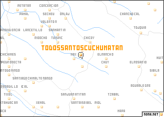 map of Todos Santos Cuchumatán