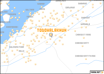 map of Todowāla Khūh