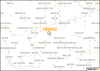 map of Todraž