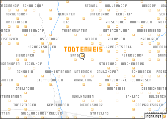 map of Todtenweis