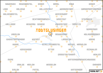 map of Todtglüsingen