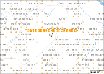 map of Todtmoos-Schwarzenbach
