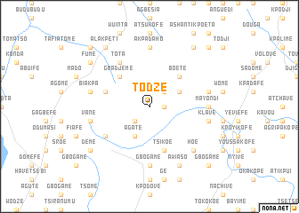 map of Todze
