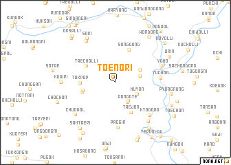 map of T\