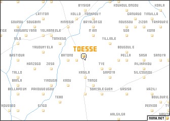 map of Toèssé