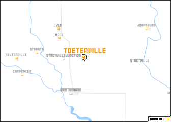 map of Toeterville