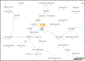 map of Toé