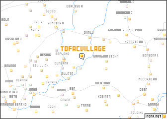 map of Tofac Village