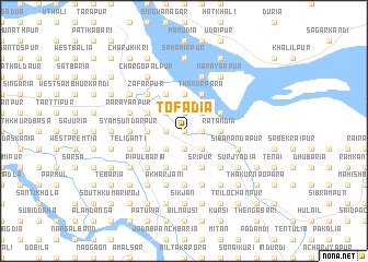 map of Tofādia