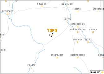 map of Tofa