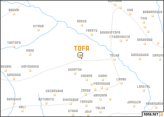 map of Tofa