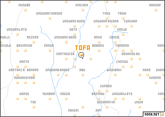 map of Tofa