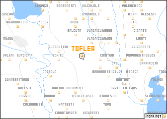 toflea harta Toflea (Romania) map   nona.net