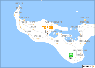 map of Tofoa
