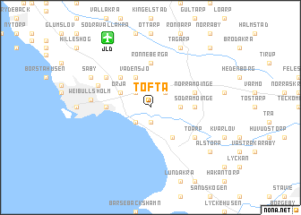 map of Tofta