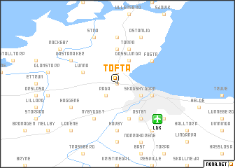 map of Tofta