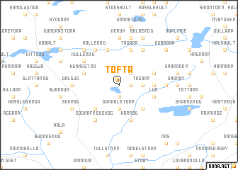 map of Tofta