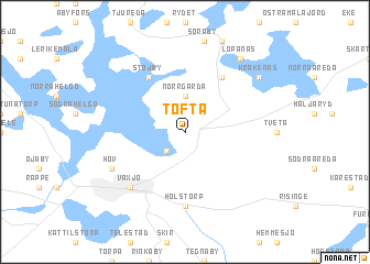 map of Tofta