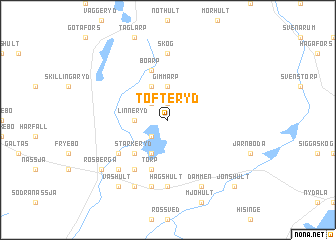 map of Tofteryd