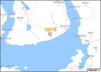 map of Tofte