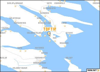 map of Toftir