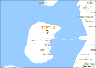 map of Toftum