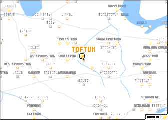 map of Toftum