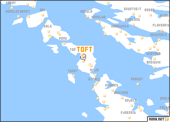 map of Toft