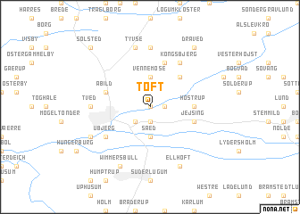 map of Toft