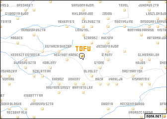 map of Tófů