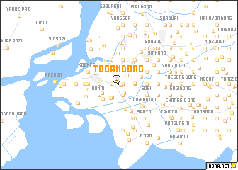 map of Tŏgam-dong
