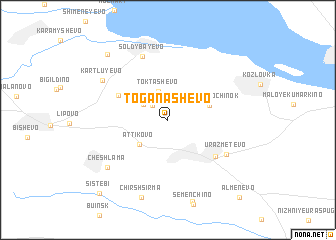 map of Toganashevo