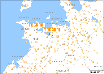 map of Tŏgan-ni
