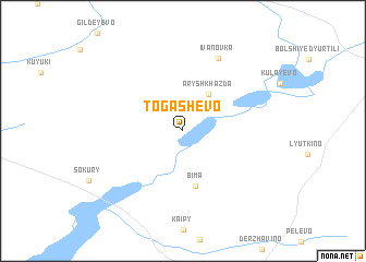 map of Togashëvo