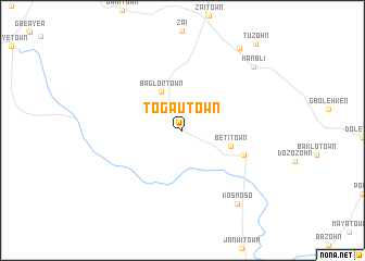 map of Togau Town