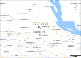 map of Togayevo