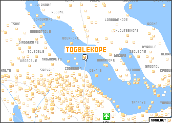 map of Togblé Kopé