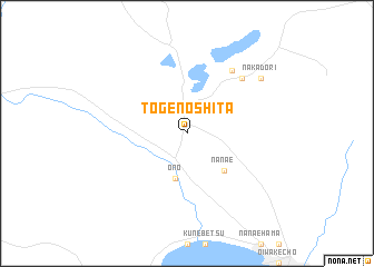 map of Tōgenoshita