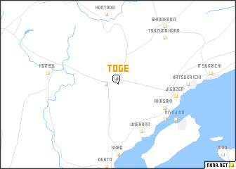 map of Tōge